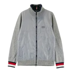サイズ：M TOMMY HILFIGER GOLF トミー ヒルフィガーゴルフ  ボアネック ニット切替 ジャケット  グレー系 [240101400836] ゴルフウェア メンズ ストスト