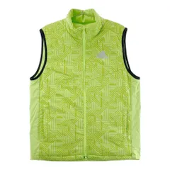サイズ：O ADIDAS GOLF アディダスゴルフ U31059 リバーシブル 中綿ベスト 総柄 グリーン系 [240101559460] ゴルフウェア メンズ ストスト