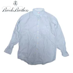 BROOKS BROTHERS アイスブルー リネン 長袖シャツ