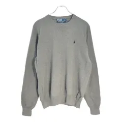 Polo by Ralph Lauren ポロ ラルフローレン コットンニットセーター グレー(メンズ M)中古 古着 V8058