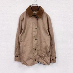【3点以上まとめ買いで20%OFF】古着 used　Barbour　バブアー　WATERPROOF AND BREATHABLE　オイルドコート　オイルドジャケット　コーデュロイカラー　ベージュ