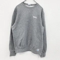 【3点以上まとめ買いで20%OFF】古着 used　00s　RUSSELL　ラッセル　スウェット/トレーナー　ヴィンテージ　前V　灰色　グレー　Mサイズ