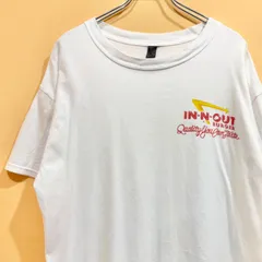 In-N-Out Burger 両面プリント 半袖Tシャツ ホワイト 大きめM【送料込み】のサムネイル
