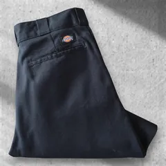 ■古着 Dickies ディッキーズ 874BK ワークパンツ チノ 黒 実寸W32L29【D1607】
