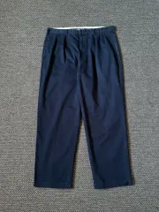 (38) 90s USA ポロ ラルフローレン アンドリュー ダブル プリーツ チノ パンツ