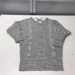 送料無料★NICE CLAUP ナイスクラップ★ニット セーター トップス★グレー★レディースフリーサイズ#40204sjj29