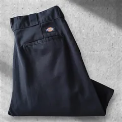 ■古着 Dickies ディッキーズ 874BK ワークパンツ チノ 黒 W34L32【D1611】