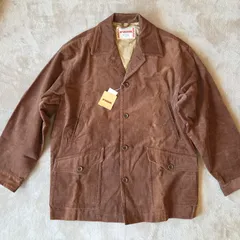 【McGREGOR／コーデュロイジャケット／ユニセックスM】ブラウン／オーバーサイズ／綿100％／上品な光沢／未使用タグ付き／秋冬アウター