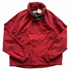 L.L.Bean エルエルビーン マウンテンジャケット マウンテンパーカー 刺繍ロゴ ポケット フード ドローコード付き 赤 Lサイズ No.E883