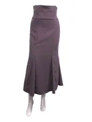 【中古】SNIDEL スナイデル スカート ハイウエストヘムフレアスカート SWFS215135 くすみブラウン＿S28＿セルモアから出品＿s-1339-r28