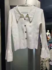 SHEIN DAZY 白 カーディガンニット Mサイズ