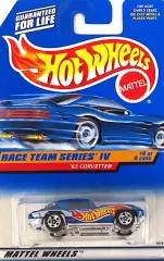 【中古】ミニカー 1/64 ’63 CORVETTE(ブルー×レッド×イエロー) 「Hot Wheels RACE TEAM SERIES IV」 [18794]