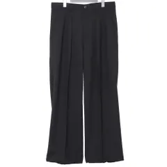 BEAMS ワイドストレート2プリーツスラックス Mサイズ ブラック 11-23-0581-120