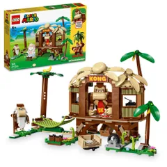 レゴ(LEGO) スーパーマリオ ドンキーコングのツリーハウス拡張セット 組み立て可能なゲーム コレクター収集可能なスーパーマリオフィギュア ドンキーコングとクランキーコング2体付き 8~10歳の子供への楽しい誕生日プレゼント 71424 