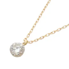 agete アガット 一粒ダイヤ ネックレス K18YG/ダイヤモンド0.2ct【いおき質店】