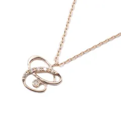 【美品】VENDOME AOYAMA ヴァンドーム青山 イニシャル C ネックレス K18PG/ダイヤモンド【いおき質店】