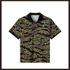 新品 未使用 DEVEREUX GOLF(デヴァローゴルフ) Tiger Camo ポロシャツ M グリーン系