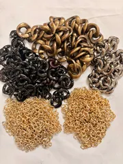 大容量　ハンドメイド　チェーンパーツ　カニカン付アジャスター　パーツ　エンドパーツ　アクセサリーパーツ　ネックレス　ブレスレット　ピアス　イヤリング　手芸資材　クラフト素材　お得