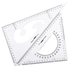 新品 三角定規 30cm 製図 セット三角スケール プラスチック製 製図用品 文房具 事務用 受験用 定規セット 幾何学 作図ツール