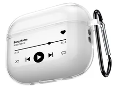 【新着商品】Airpods Pro2 ケース(2023/2022年モデル) AirPods Pro 第2世代 ケース おしゃれ かわいい クリア シンプル ミュージック 音楽 創意 デザイン エアーポッズ プロ 第二世代 カバー カラビナ付き レディース メン