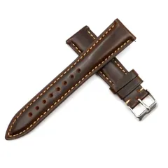 【20mm‐18mm】ブラウン 牛革 カーフ 腕時計革ベルト leather belt