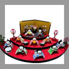 値下！即納♪○新品♪高さ37cm ちりめん五月人形 吊るし輪飾り 兜飾り