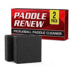 ピックルボールパドルクリーナー 消しゴム カーボンファイバーピクルボールパドル用 汚れや傷を消す 砂利の回復 スピンを回復 カーボンファイバーラケットの安全&簡単クリーニング 2個パック