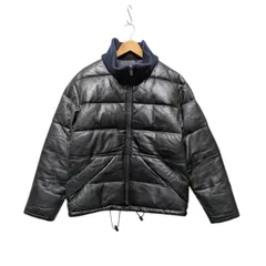 22 AVIREX アヴィレックス 61127 ラムレザー ダウンジャケット ブラック サイズ M