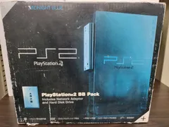 【ジャンク本体】プレイステーション2本体 BB Pack ミッドナイトブルー(SCPH-50000MB/NH)【50-57】