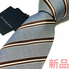 BURBERRY ノバチェック ライトブルー ネクタイ 4-143.50