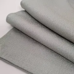 色無地 縮緬 一つ紋 色味の良い 正絹 着物 MK-1068