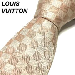 LOUIS VUITTON ヴィトン ネクタイ ピンク モノグラム ダミエ柄 - メルカリ
