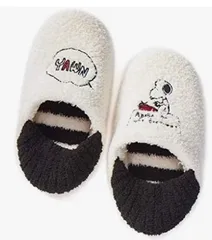gelato pique ジェラート ピケ スヌーピ スリッパ レディース ホーム もこもこ 防寒 暖かい 保温 室内用 ルームシューズ フリーサイズ