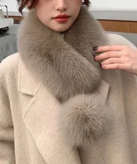 【７色】ファーマフラー レディース 秋冬 ポンポン付き あったか かわいい★ふわふわ 暖かい パーティーマフラー