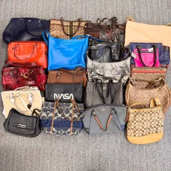 ②比較的美品あり🌈B～Jランク　COACH　ハンドバッグ　ショルダーバッグ　　bag　レザー　PVC　シグネチャー　ブランドバッグ　まとめ　まとめ売り　2０点　「０EL」