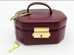 ジュエリーボックス ボルドー 鍵付き 〇美 品