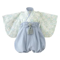 【人気商品】[regalo] ベビー 袴 2ピース 70～90cm ロンパース 女の子 男の子 和装 フォーマル 赤ちゃん お宮参り 百日祝 初節句