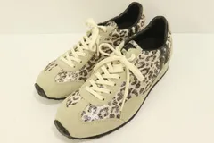 【中古】 PATRICK レディーススニーカー 38 STADIUM-LEO PATRICK 38 ベージュ 肌色 レオパード ヒョウ