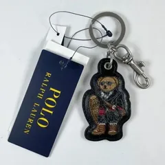 新品未使用 POLO RALPH LAUREN ポロ ラルフローレン ポロベア レザーキーホルダー