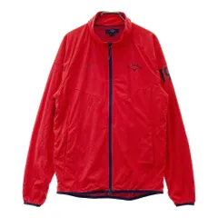 サイズ：L CALLAWAY キャロウェイ  裏メッシュ ダブルジップジャケット  レッド系 [240101556049] ゴルフウェア メンズ ストスト