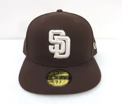 NEW ERA ニューエラ 59FIFTY MLB On-Field サンディエゴ・パドレス ブラウン キャップ 美品 7-3/8