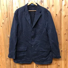 Polo by Ralph Lauren ラルフローレン メンズXL 長袖 ジャケット ３つボタン コットンジャケット テーラードジャケット ネイビー アウター