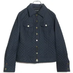 インゲボルグ★キルティングジャケット サイズS 薄茶系 チェーン付き♪無地 z16244