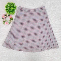 美品 【ニューヨーカー】 膝丈スカート フレアスカート 総柄 (M) フェミニン