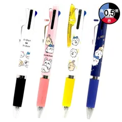 ちいかわ ジェットストリーム 3色 ボールペン 0.5mm 黒 赤 青 ペン クリップ付き 文房具 筆記用具 キャラクター JETSTREAM 3C