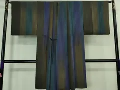 平和屋着物■極上　道中着　ロング丈　洛遊庵　間道　逸品　DZAB0845kh5 平和屋着物□極上 道中着 ロング丈 洛遊庵 間道 逸品 DZAB0845kh5