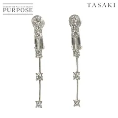 タサキ TASAKI ダイヤ 0.18/0.18ct イヤリング Pt プラチナ 田崎真珠 Diamond Earrings Clip on 90298526