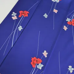 小紋 花柄の染め 美しい加工 正絹 着物 MK-1083