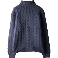 古着 ラルフローレン Ralph Lauren POLO by Ralph Lauren ケーブル編み HAND KNIT ハンドニット タートルネック/eaa593778