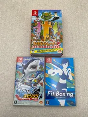 ◆釣りスピリッツ Nintendo Switchバージョン ファミリートレーナー Fit Boxing Switchソフト 3点